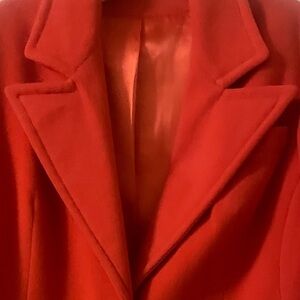 Rosewin (Medium) Vintage Vibrant Orange Wool Car Coat